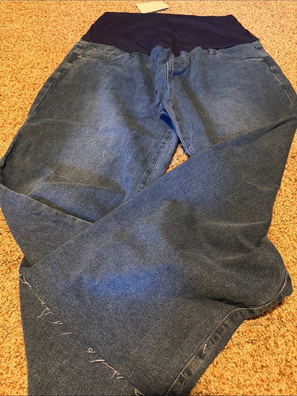 Poshglam Cropped Stretch Maternity Jeans (XXL) - NWT